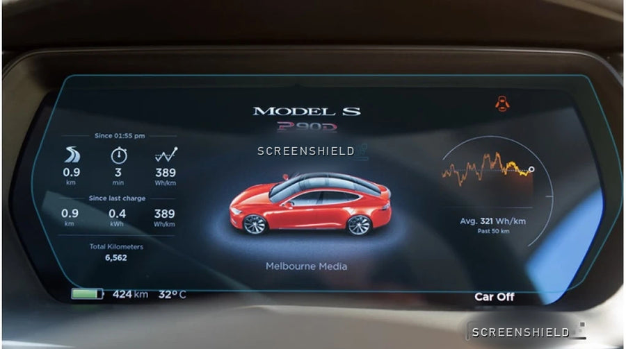 Folie de protecție ceasuri digitale TESLA MODEL S - 11.8“