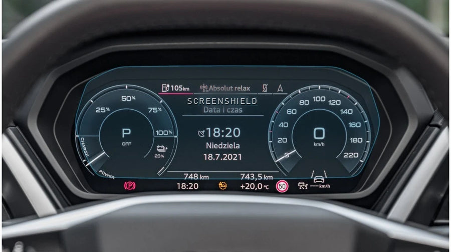 Folie de protecție ceasuri digitale AUDI Q4 E-TRON - 9.9“
