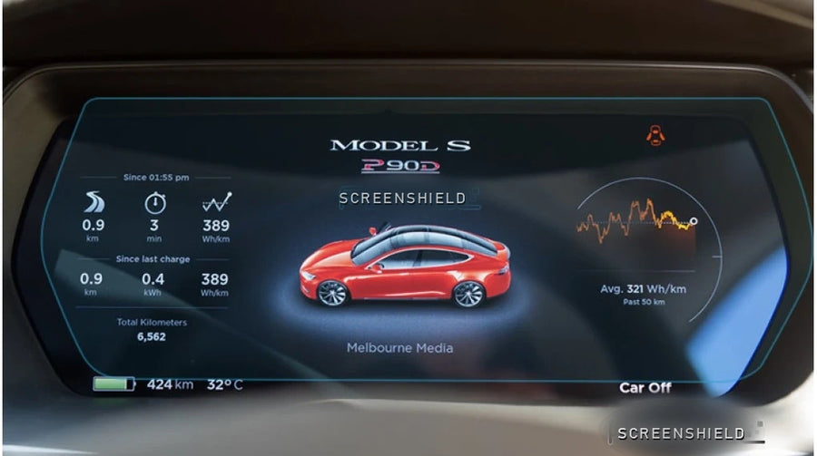 Folie de protecție ceasuri digitale TESLA MODEL S - 11.8“