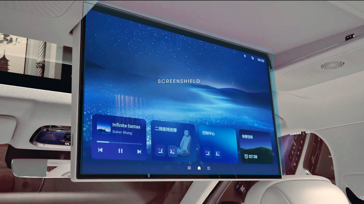 GEELY GALAXY M9 monitorul din spate 18.2″ Image 1 - ScreenShield blur și watermark