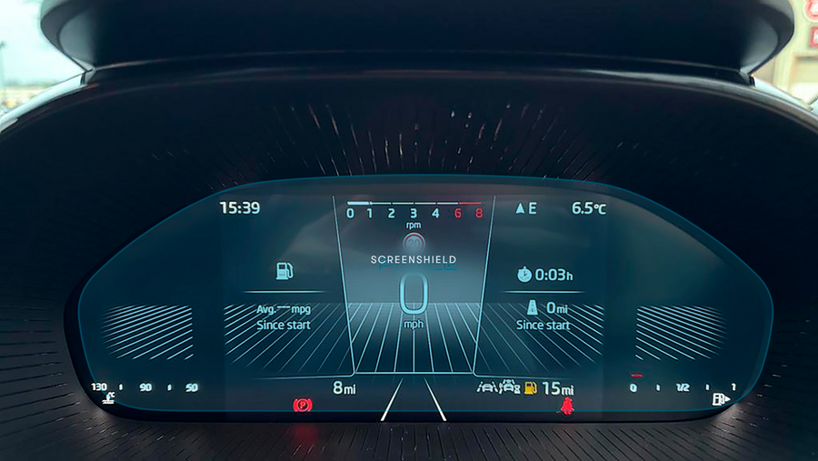 Folie de protecție ceasuri digitale SKODA FABIA - 12.8“