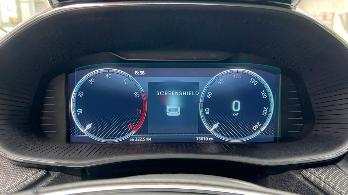 SKODA FABIA panoul de bord 9.9″ Image 1 - ScreenShield blur și watermark